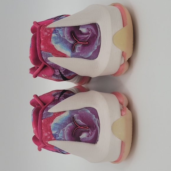 Nike Kevin Durant KD 8 Aunt Pearl Sneakers Cancer Awareness Floral Size 7 - Picture 6 of 11